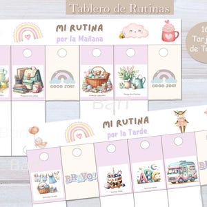 Tablero de Rutinas diarias y hábitos para niños, Tareas Montessori, imprimibles PDF, Temática Boho, homeschooling, descarga digital