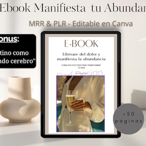 Diario de Abundancia Editable en Canva | PLR & MRR, diario de Manifestacion, diario de mentalidad digital, Ley de Atracción