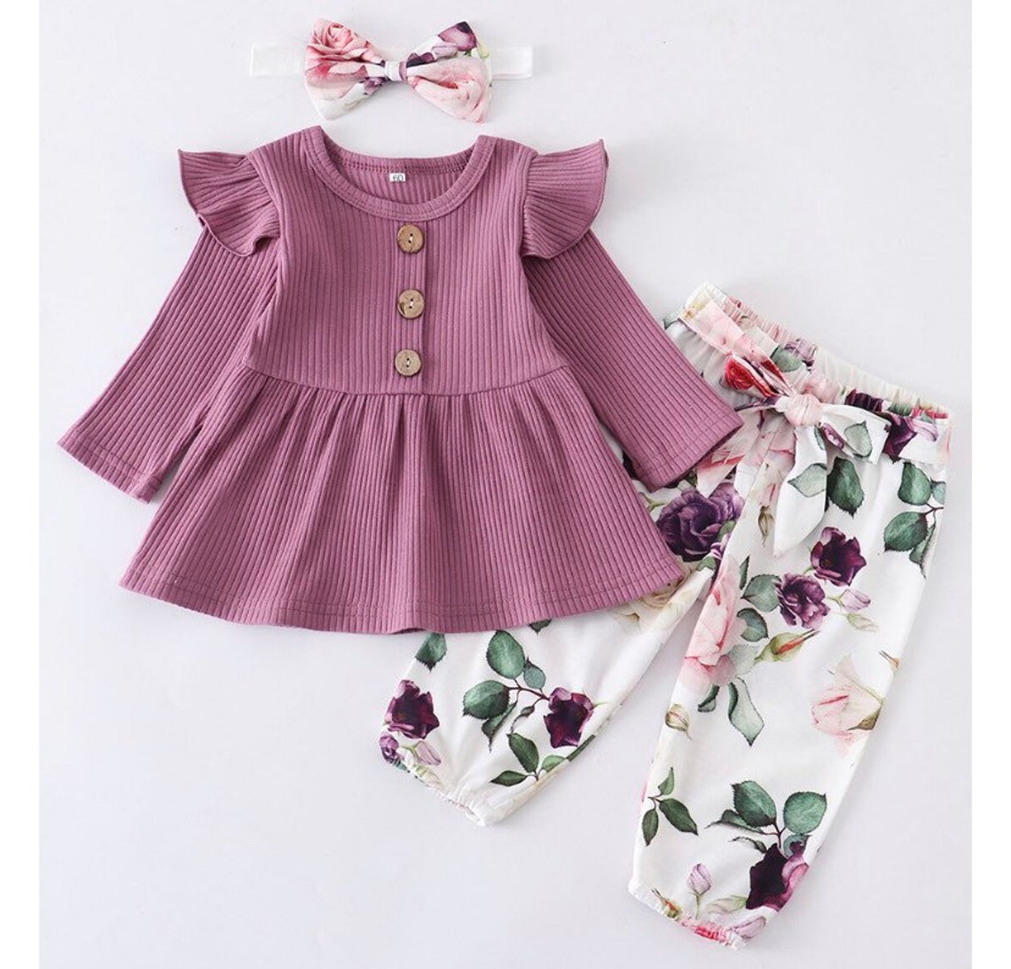 Baby Girl outfit 3pcs Autumn Newborn Baby Girl Clothes Set Etsy