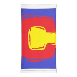 Large Colorado Flag Neck Gaiter | Buff | Face Mask | Face Cover | Sun Cover