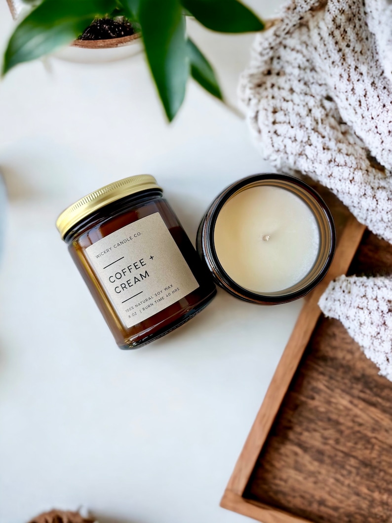 WickryCandleCo Coffee Cream Candle - Thumbnail 3
