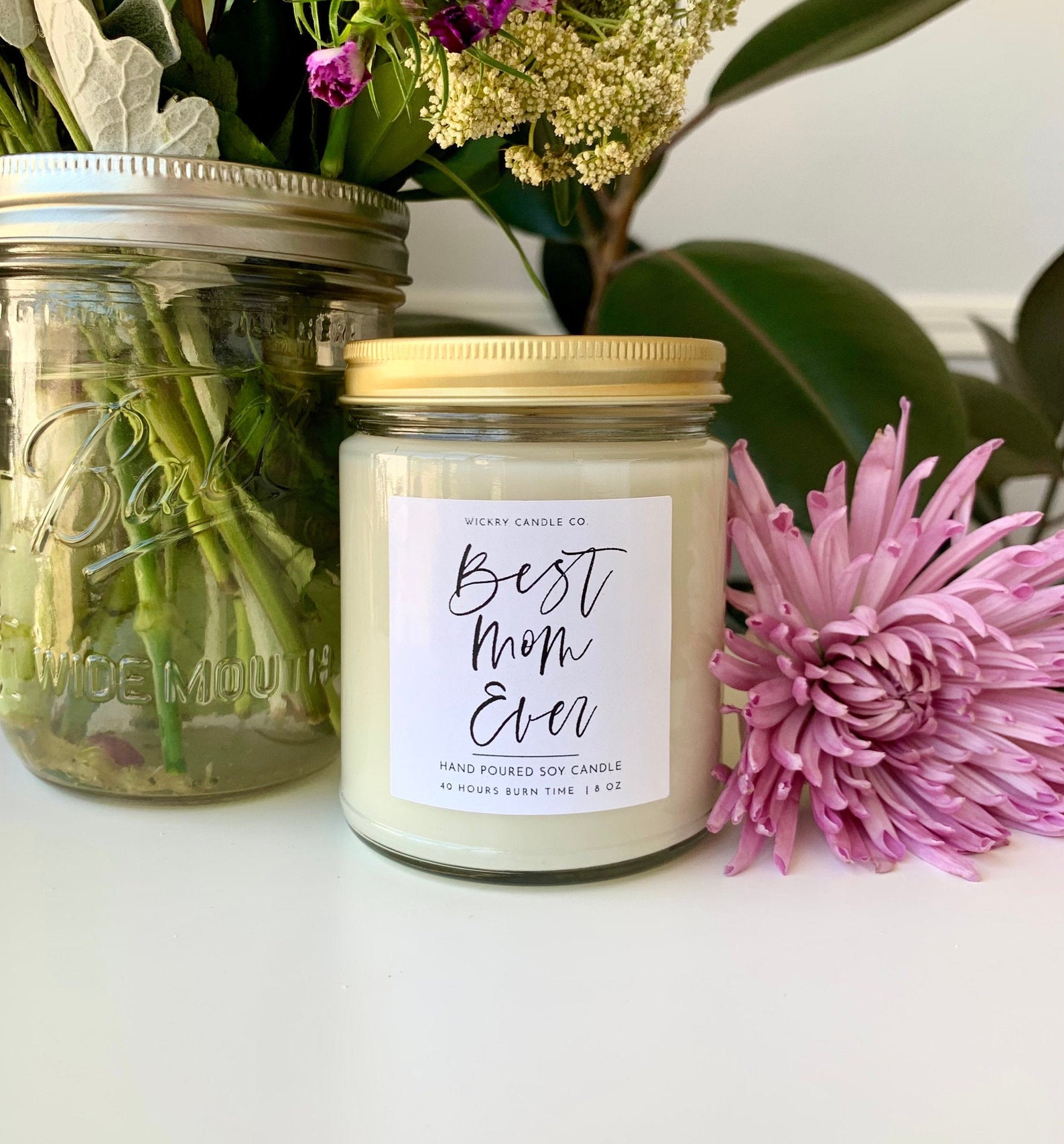 Best Mom Ever Candle Candle for Mom Birthday Gift for Etsy