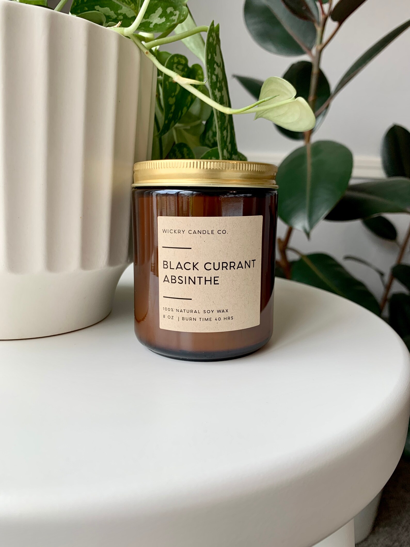 Black Currant Absinthe Soy Candle Fall Candle Candle in Jar Etsy