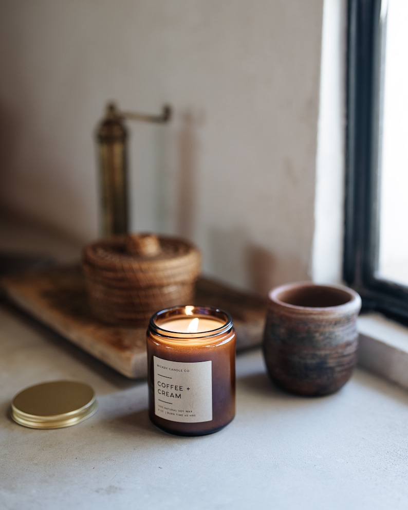 WickryCandleCo Coffee Cream Candle - Thumbnail 4