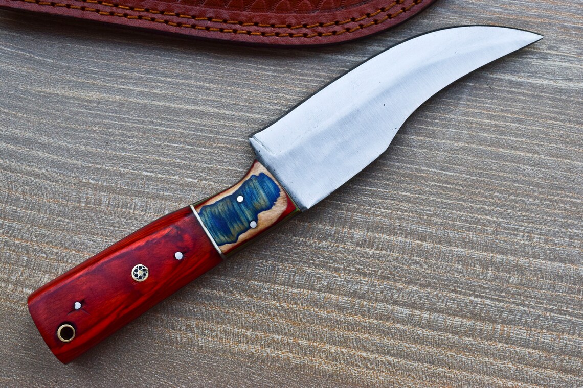 True Custom Handmade Fixed Blade D2 Steel Art Full Tang Etsy