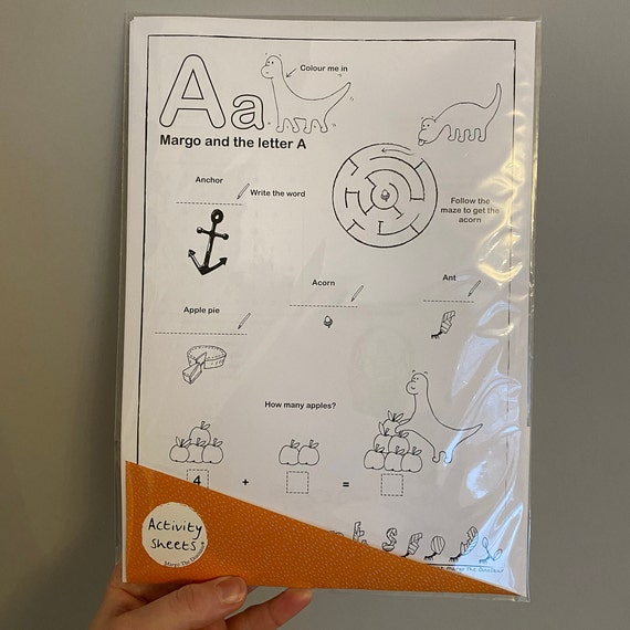 Dinosaur Activity Sheets / Pack of 7 activity sheets that can be photocopied and re-used