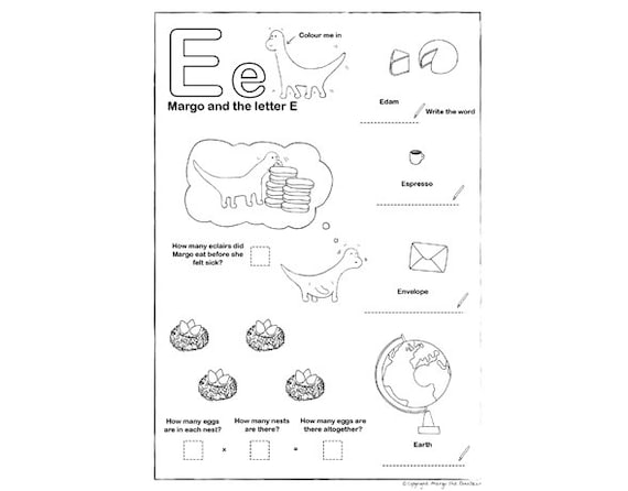 Dinosaur Activity Sheet / Download and print as many times as you like!