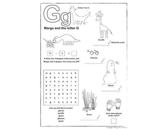 Dinosaur Activity Sheet / Download and print as many times as you like!