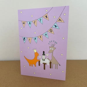Birthday Card from Margo The Dinosaur