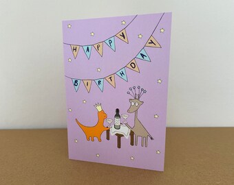Tarjeta de cumpleaños de Margo El Dinosaurio