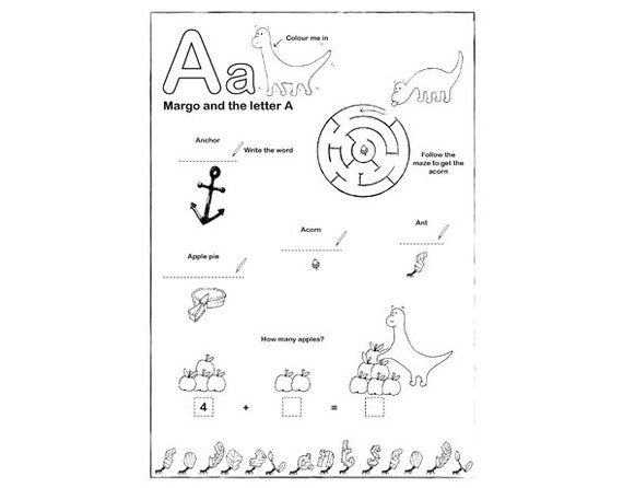 Dinosaur Activity Sheet / Download and print as many times as you like!
