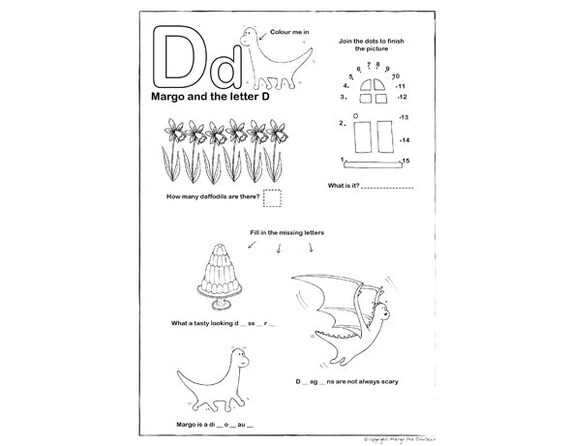 Dinosaur Activity Sheet / Download and print as many times as you like!