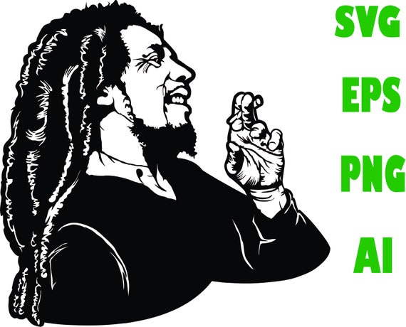 Buy Bob Marley SVG Bob Marley Art SVG Reggae Cut File Online In.