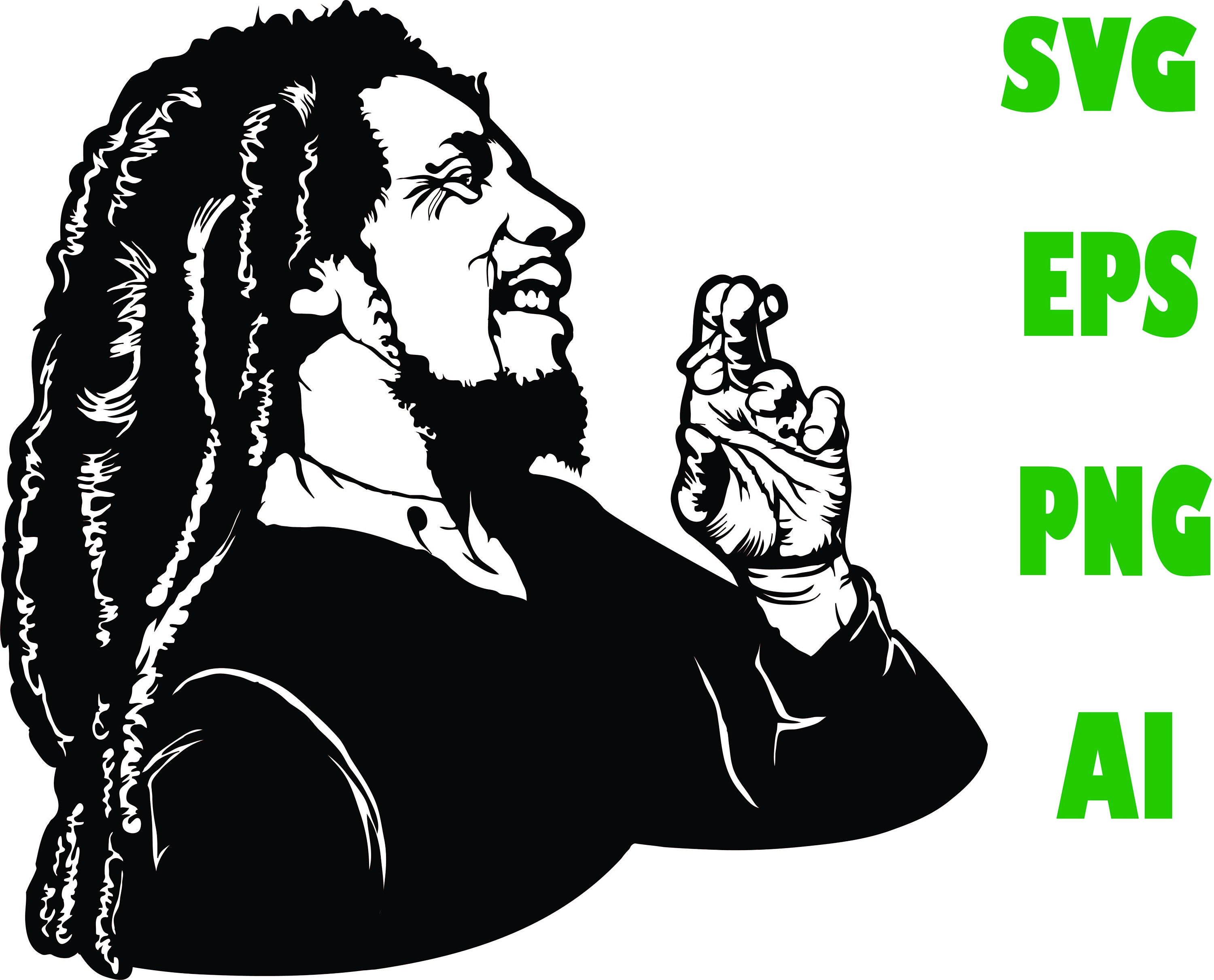 Bob Marley Smoking Stencil