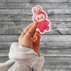 Labubu Love Kiss-Cut Stickers, Energy Collection, Cute Sticker, Laptop Decal, Water Bottle Sticker, Planner Sticker Pack