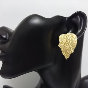 Leaves brass gold plated design earrings ,stud post earring,dainty earring ,screw back earrings,dangle earrings ,boho,gypsy,vintage earring,
