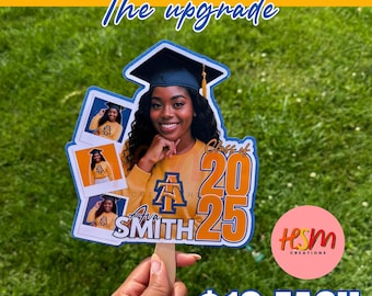 Personalized fan, custom handheld fan, Graduation fan, Senior fan, senior 2025 fan, personalized Graduation day fan, parents fan