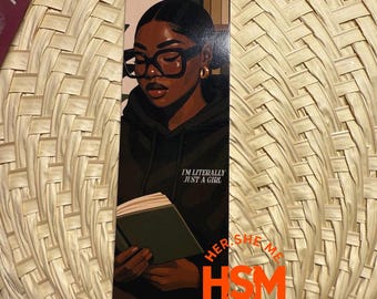 Im literally just a Girl Bookmarks | Reading Accessories for Book Lovers | That Book Girl Aesthetic | Afrocentric Stationery Gift