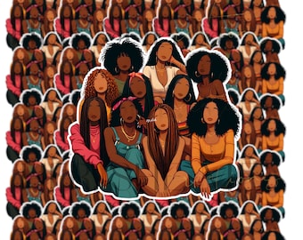Black Women, African American Sticker, Planners Stickers, Affirmation Stickers, Stickers, Laptop Stickers, Self Love