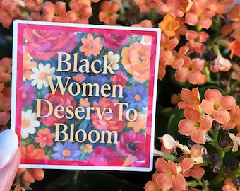 Naklejki Empowering Black Girl | Naklejki Healing Affirmation | Miłość do siebie, miękkie życie, zdrowie psychiczne, dziennikarstwo, wodoodporne naklejki winylowe