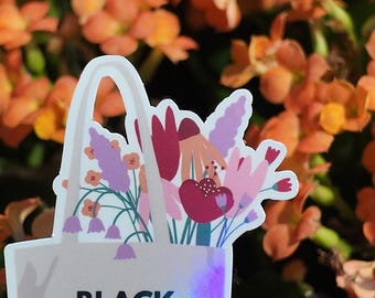 Gli autori neri sono un adesivo fantastico per le donne nere/adesivo in vinile per la lettura/cattivo libresco/regalo per gli amanti dei libri/adesivo impermeabile per diario e laptop