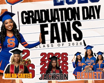 Personalized fan, custom handheld fan, Graduation fan, Senior fan, senior 2026 fan, personalized Graduation day fan, parents fan