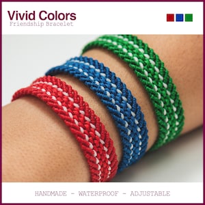 Mens Macrame Friendship Bracelet: Braided Woven Surf Style