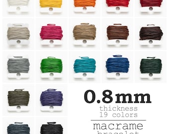 Cordon Ciré Blanc 1 Mm, 10 Mètres