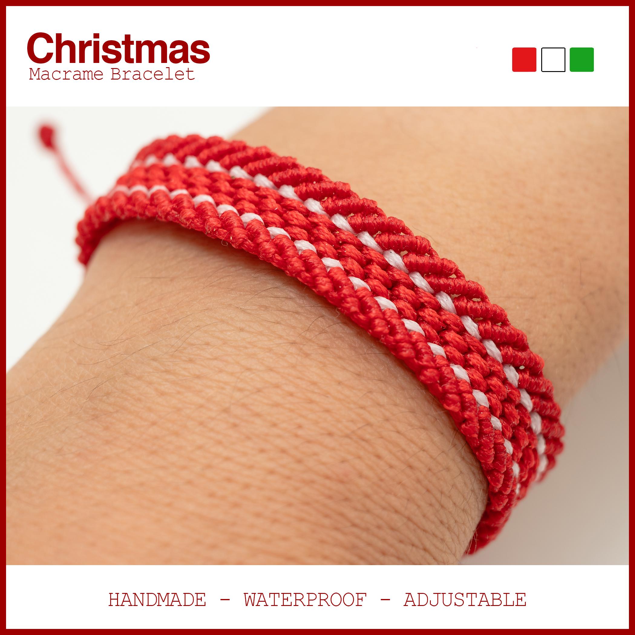 Set De 7 Bracelets De Noël Mikovivi – Cloche, Bonhomme De Neige, Sapin, Lettres, Cadeau Festif Pour Femmes Et Ados