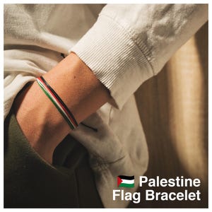 Palestine String Bracelet Flag for Men, Patriots Gifts, Free Gaza String Bracelet, Birthday Gift for Women, Friendship Bracelet Waterproof