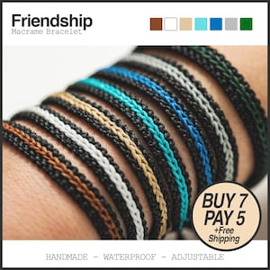 7stk Boho Schüttgut, viele Armbänder, Bundle-Verkäufe, Großkauf, Großhändler, Groß-Freundschaftsarmband, Großhandels-Makramee-Armband, Jeden Tag