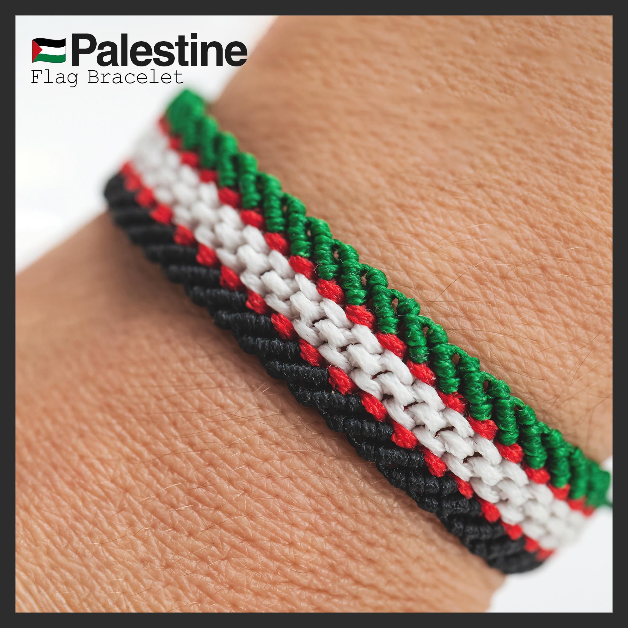 Bracelet Silicone 'Free Palestine' / 'Gaza' - Multicolore, Neuf Avec étiquettes - 1/10X