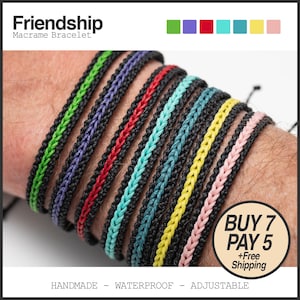 7stk Boho Schüttgut, viele Armbänder, Bundle-Verkäufe, Großkauf, Großhändler, Groß-Freundschaftsarmband, Großhandels-Makramee-Armband, Jeden Tag
