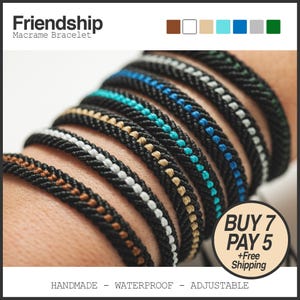 7stk Boho Schüttgut, viele Armbänder, Bundle-Verkäufe, Großkauf, Großhändler, Groß-Freundschaftsarmband, Großhandels-Makramee-Armband, Jeden Tag