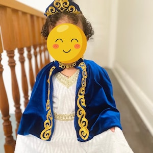 Ethiopian Children&#39;s Kaba / Eritrean Children&#39;s Kaba / Habesha kemis / Traditional Dress / Blue Kaba / Birthday Outfit / Gift