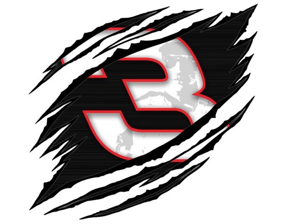 Dale Earnhardt 3 Ripped PNG JPG logo | Etsy