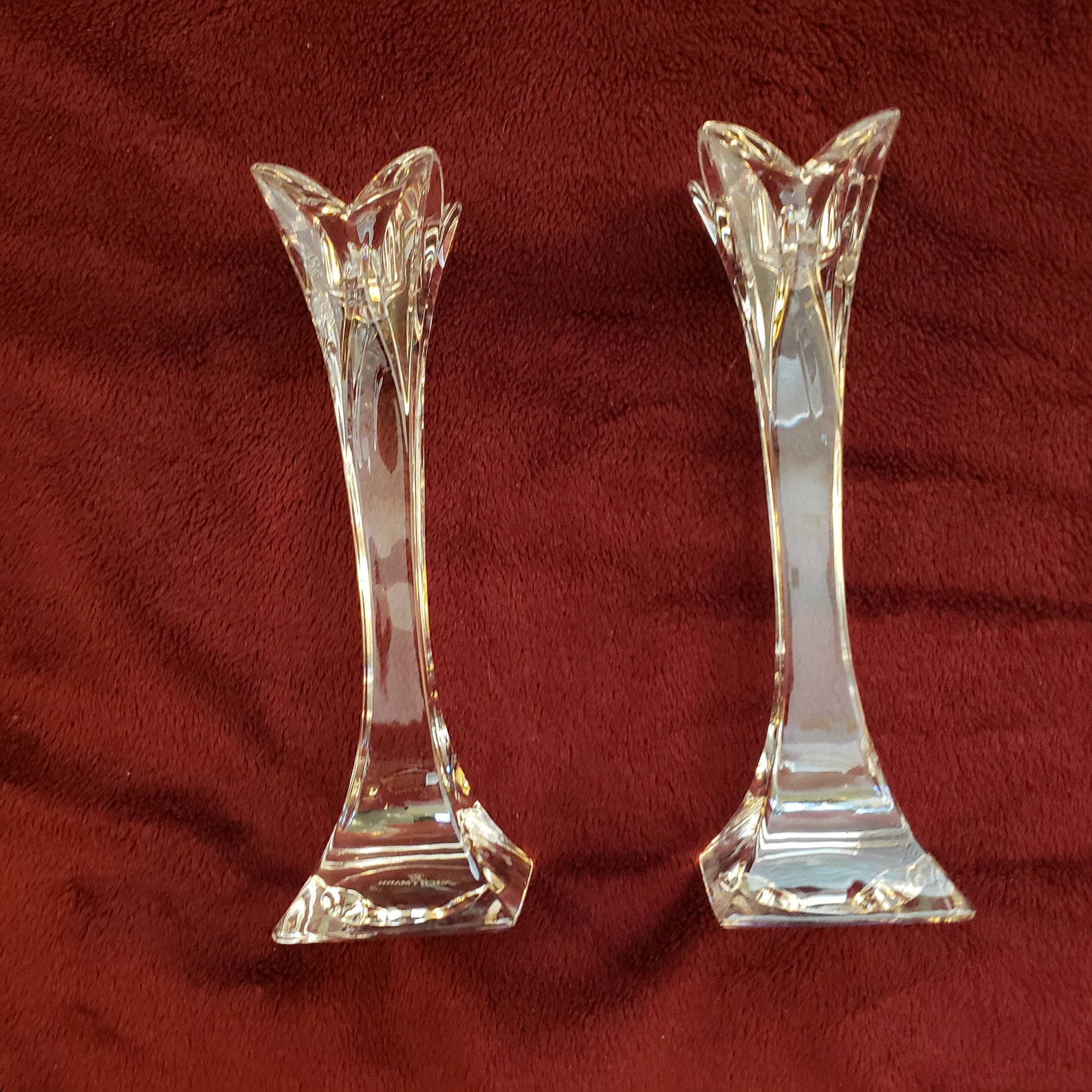 Pair of Crystal Nachtmann Candle Sticks Etsy