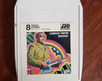 1970s 8track tape Clarence Carter. Testifying' R&B singer. TESTED. Vintage