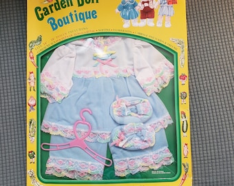 1984 Garden Doll Boutique set of doll pjs made by Totsy. Fits Cabbage Patch dolls