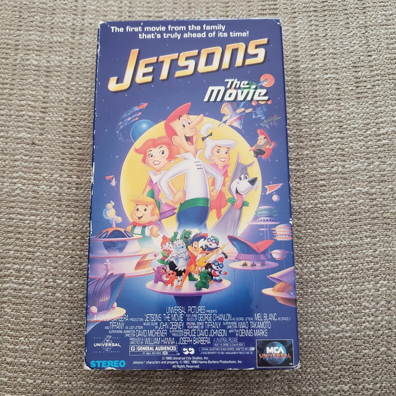 Set of 2 Animated VHS Tapes the Jetsons the Movie & All Dogs Etsy Canada