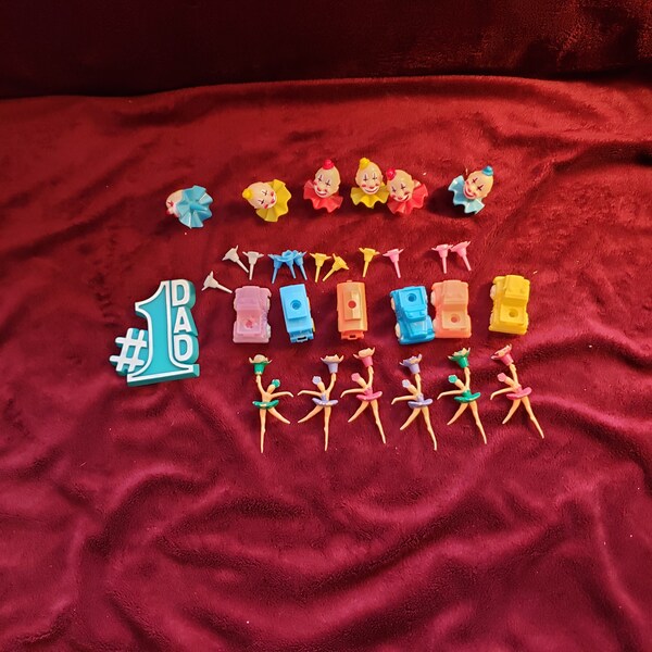 Vintage Birthday Cake Candle Holders Etsy