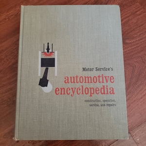 1962 hardcover Motor Services automotive encyclopedia