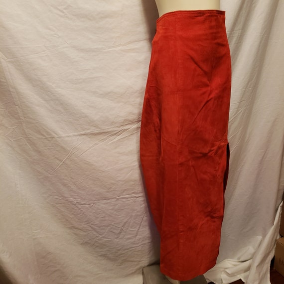 Ladies cheap suede skirt