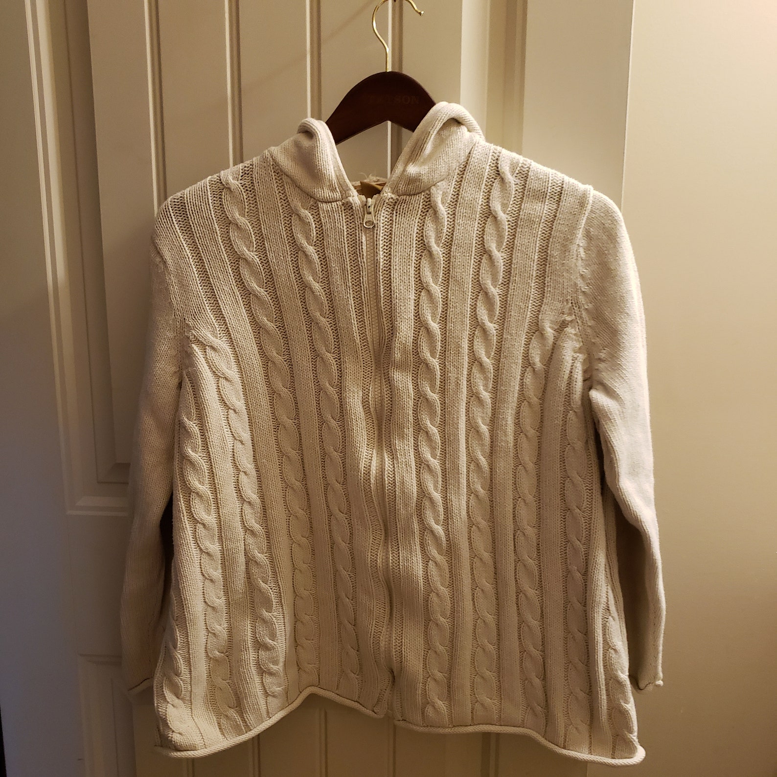 Vintage Cotton Ginny Plus Knitted Hoodie Etsy