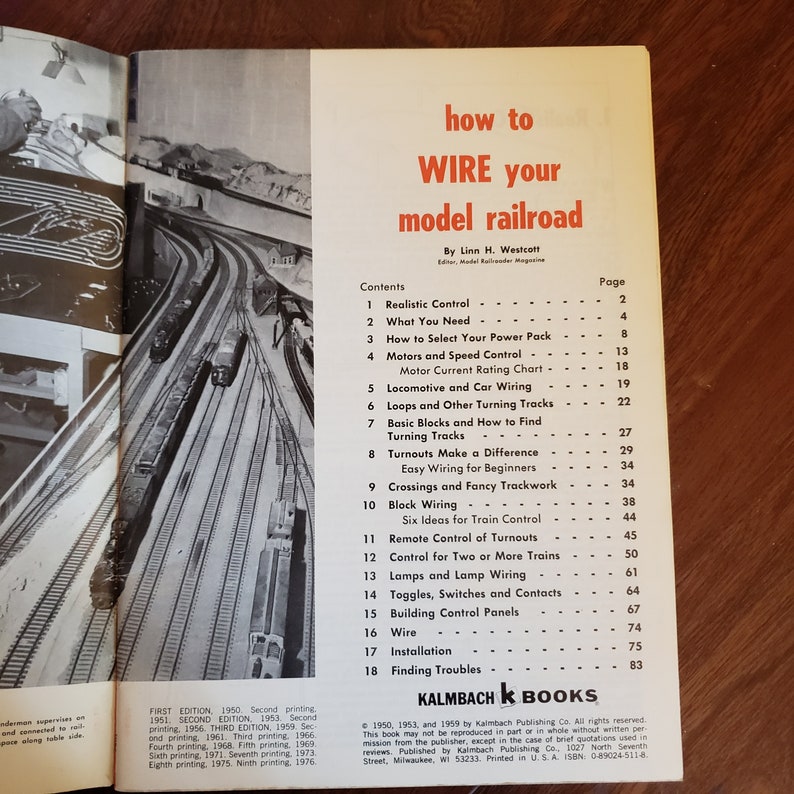 1959 'how to Wire Your Model Railroad ' Manual. Etsy