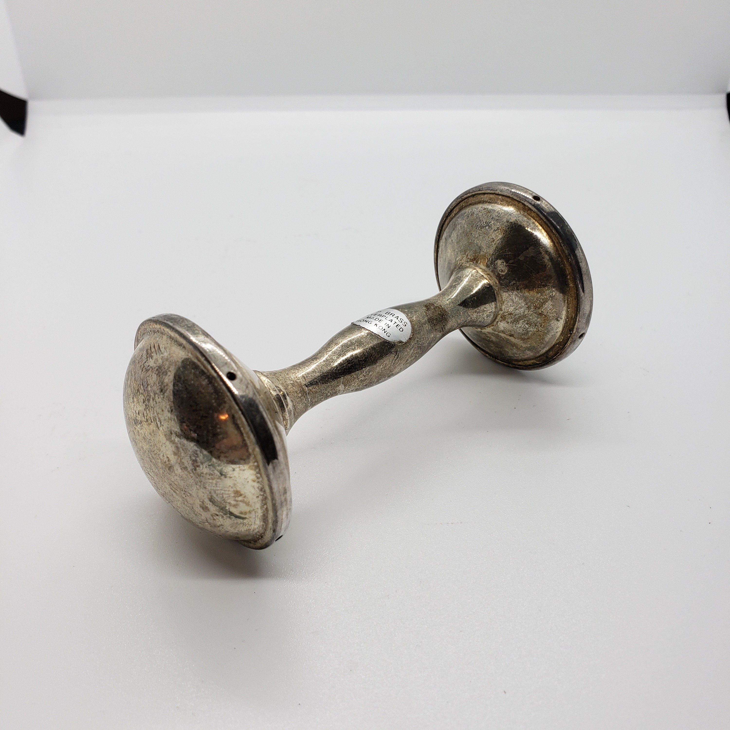 Vintage Child's Silver Plated Made in Hong Tarnished