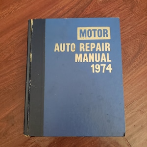 1974 Motor Auto Reparatur Handbuch 37. Ausgabe