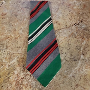Vintage traditional striped men's tie made by Cravatta Ruatica