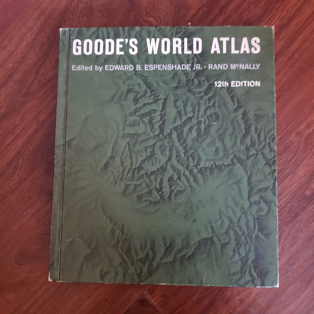 1965 Goode's World Atlas Rand Mcnally 12th Edition - Etsy