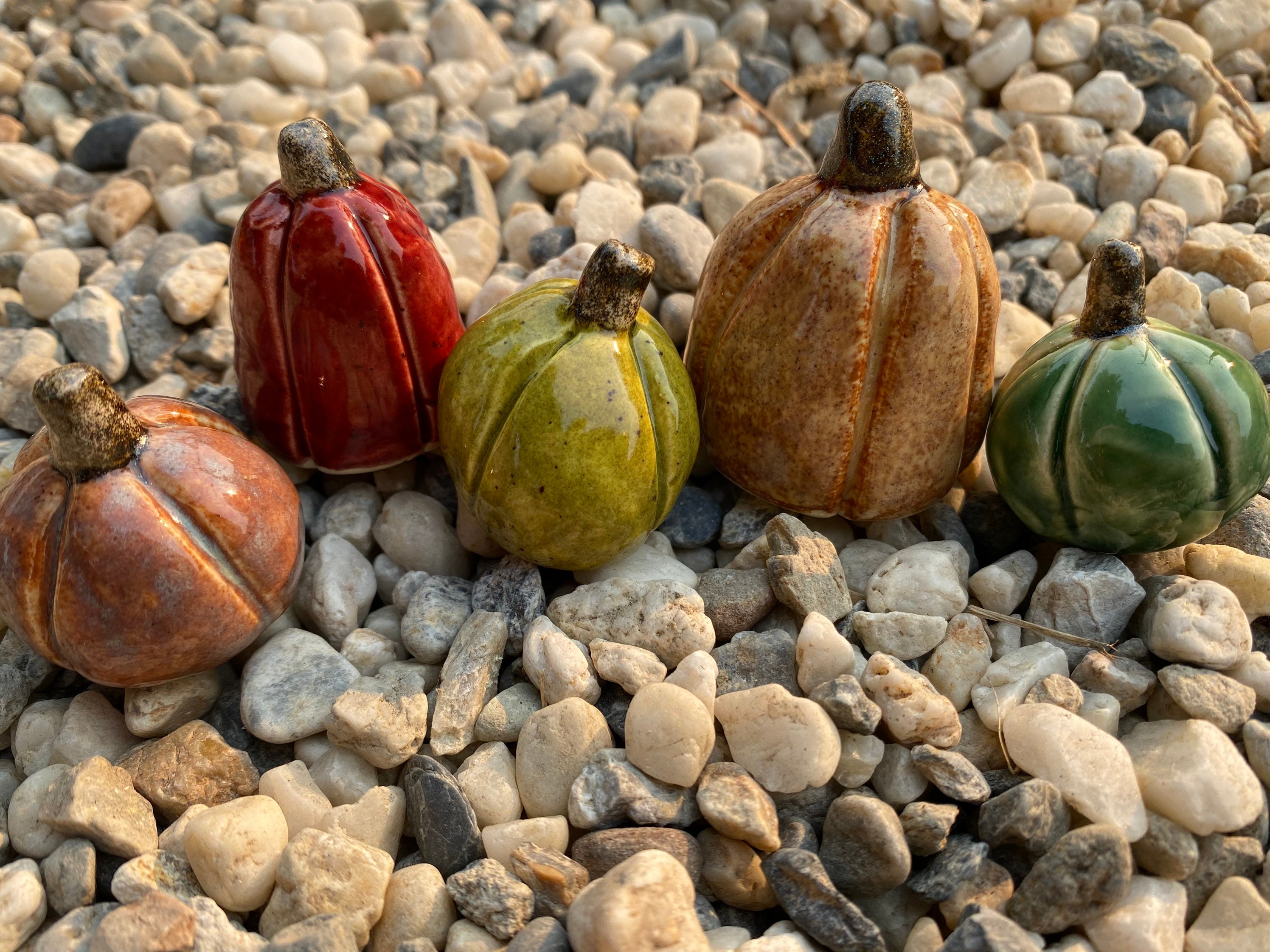 1 Fall Ceramic Pumpkins Fall Decor Ceramics Pottery - Etsy
